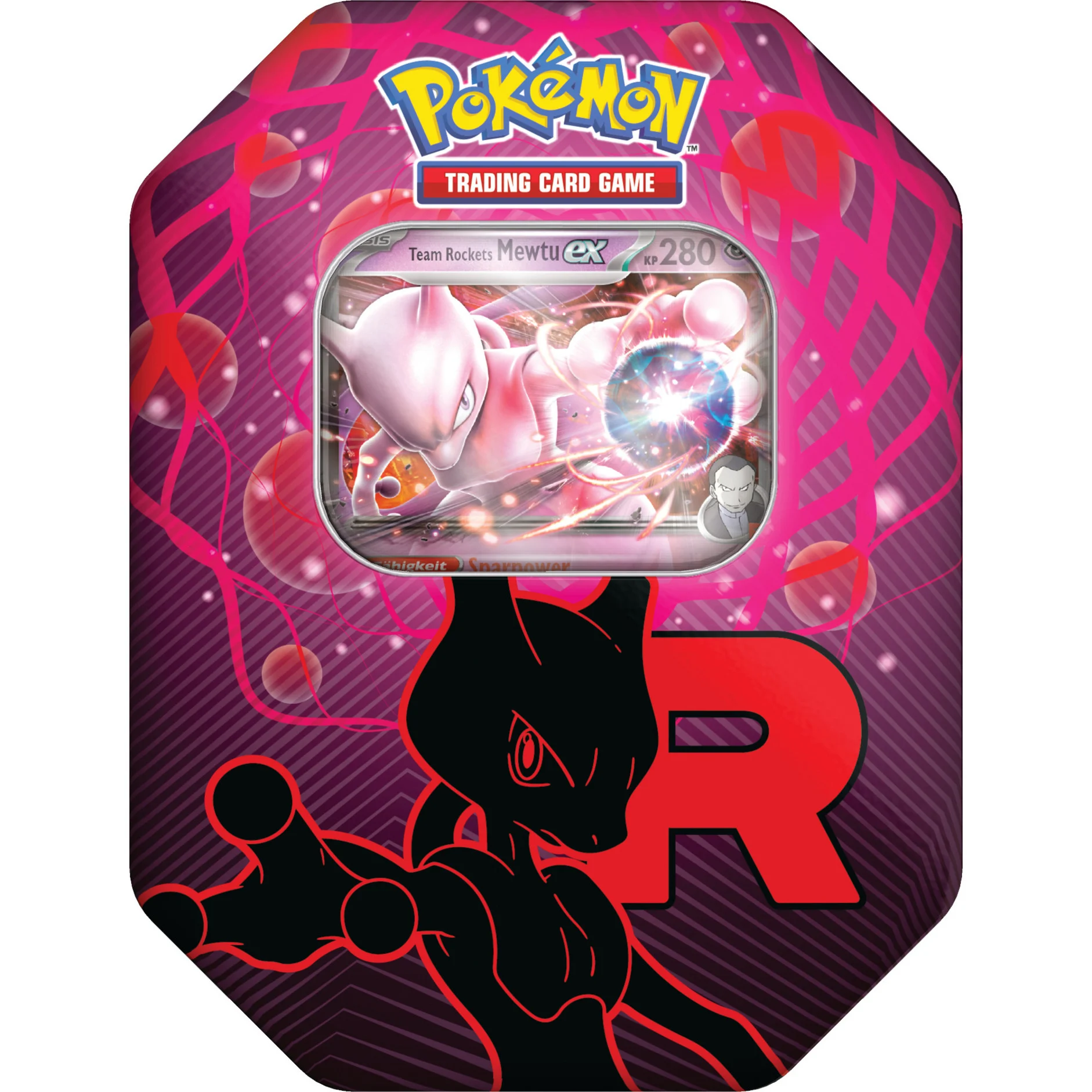 Pokemon Team Rocket Tin Box Mewtu DE